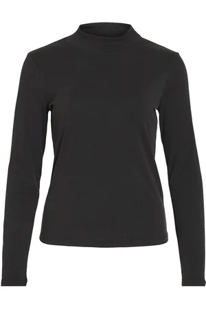 VILA Vilullu Rollneck Rib L/S Top - Noos