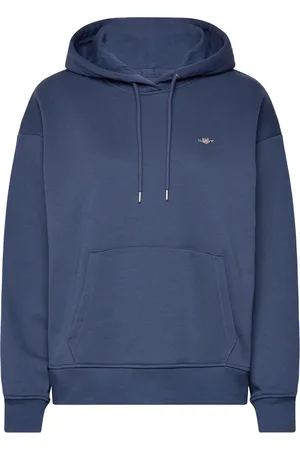 GANT Rel Shield Hoodie Blue
