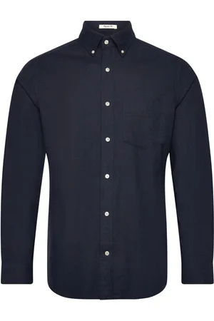 GANT Reg Flannel Melange Shirt Blue