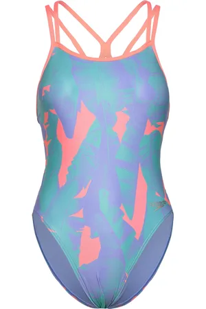 Speedo Womens Allover Digital Starback Blue