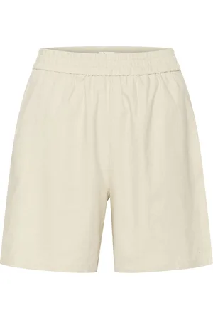 Gestuz Lizagz Linen Hw Shorts Cream