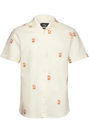 Clean Cut Bowling Felix Cotton Linen Shirt S/ Cream