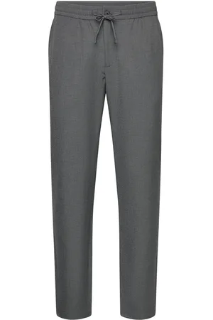 SELECTED Slh196-Straight Robert String Pant Noos Grey