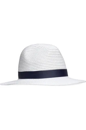 Ralph Lauren Packable Straw Fedora White