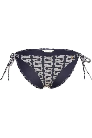 GANT G Pattern Tie Side Bikini Bottom Blue