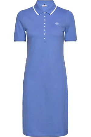Tommy Hilfiger Slim Smd Tipp Lycll Polo Dres Ss Blue