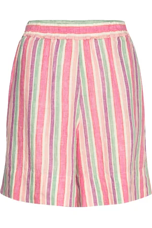 GANT Multistripe Linen Pull On Shorts Patterned