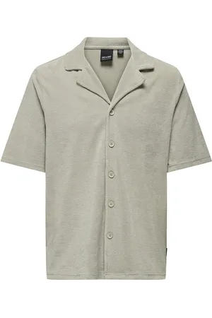 Only & Sons Onsdeniz Reg Ss Terry Shirt Cs Grey