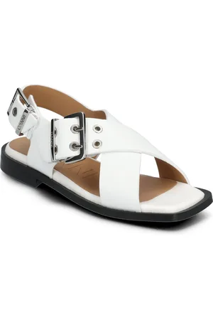 Ganni Feminine Buckle White