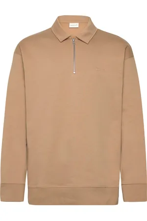 GANT Icon Half Zip Beige