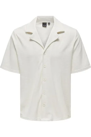 Only & Sons Onsdeniz Reg Ss Terry Shirt Cs White