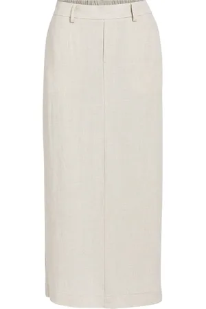 Object Objsanne Re Mw Ankle Skirt Noos Cream