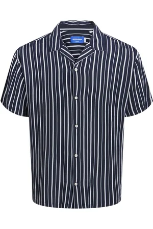 JACK & JONES Jorluke Aruba Resort Shirt Ss Jnr Navy Jack & J S