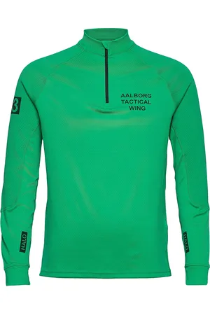 Black Halo Tech Zip Shirt Green