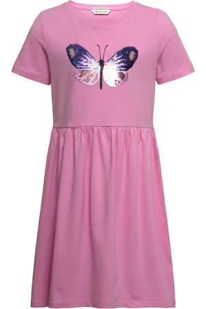 TOM TAILOR Reversible Sequin Jersey Dress Pink