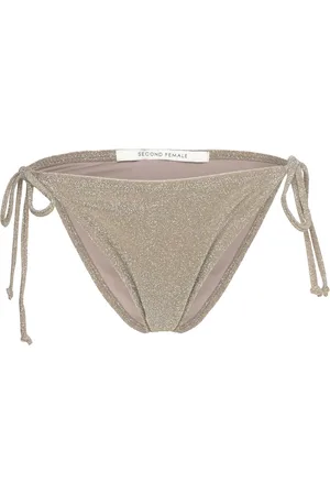 Second Female Glint Bikini Bottom Gold