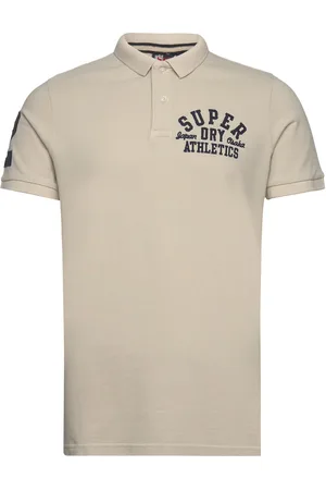 Superdry Applique Classic Fit Polo Beige