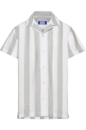 JACK & JONES Jprccsummer Stripe Resort Shirt Ss Jnr Patterned Jack & J S