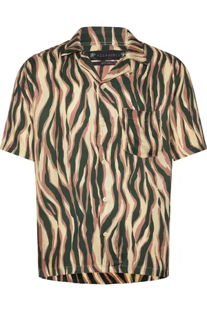 AllSaints Fired Ss Shirt Brown