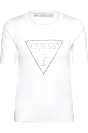 Guess Kayla Logo Rn Ss Swtr White