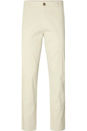SELECTED Slh175-Slim Bill Pant Flex Noos Cream