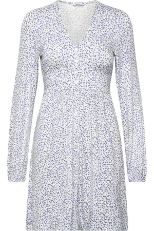 BUBBLEROOM Luella Short Button Dress Blue
