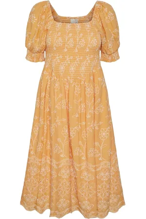 Y.A.S Ofelia 2/4 Midi Dress S. Orange