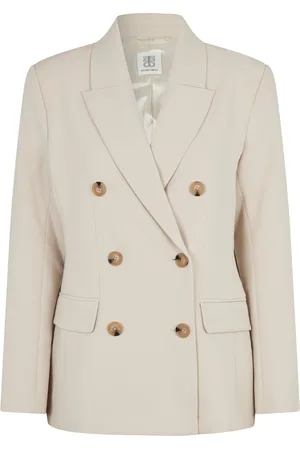 Second Female Evie Fitted Blazer Beige