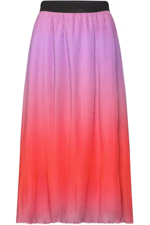 Coster Copenhagen Plissé Skirt In Dip Dye Pink