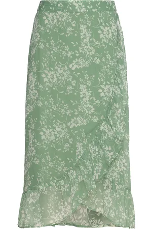 VERO MODA Vmsmilla H/W Wrap Skirt Wvn Ga Green