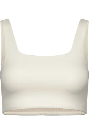 GIRLFRIEND COLLECTIVE Tommy Bra, Square-Neck Beige