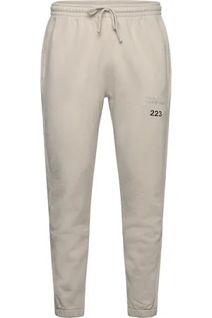 Black Halo Cotton Sweat Pants White