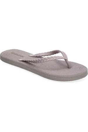 Rosemunde Flip Flops With Braided Strap Grey