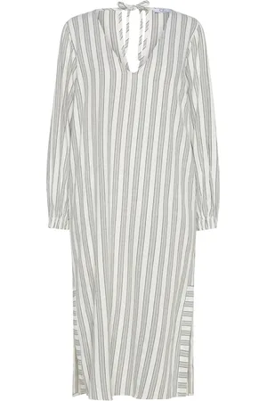 Coster Copenhagen Cc Heart Lina Loose Dress In Linen Cream