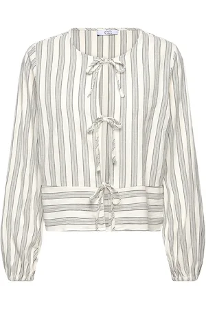 Coster Copenhagen Cc Heart Lina Blouse With Tiebands Grey