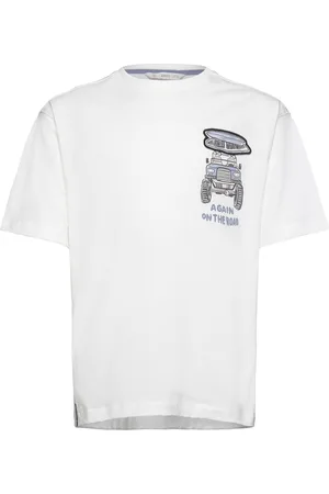 MANGO Printed Message T-Shirt White