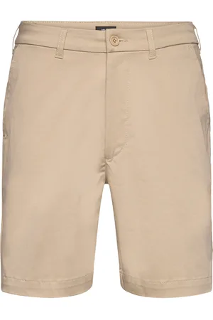 Mads Norgaard Cotton Twill Stretch Elias Shorts Beige