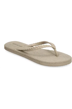 Rosemunde Flip Flops With Braided Strap Beige
