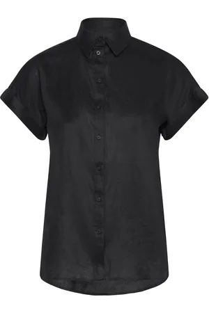 Ralph Lauren Relaxed Fit Linen Short-Sleeve Shirt Black