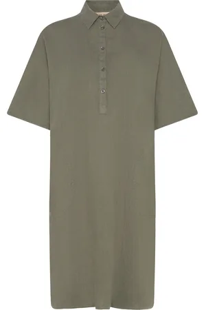 Mos Mosh Mmlowana Linen Dress Khaki