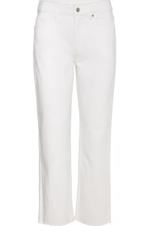 MANGO Straight-Fit Cropped Jeans