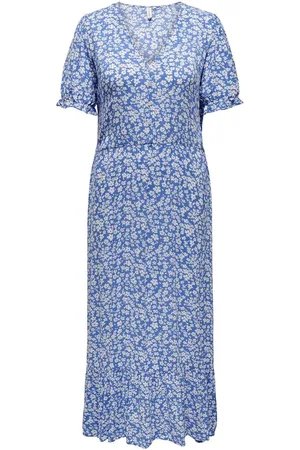ONLY Carchianti S/S Long Dress Wvn Noos Blue