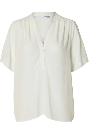 SELECTED Slfsusie-Mivia Ss Top Noos White