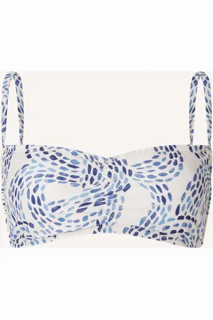 Lexington Sara Printed Bikini Top Blue