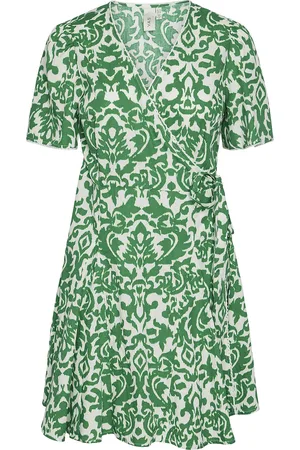 Y.A.S Greena 2/4 Wrap Dress S. Green