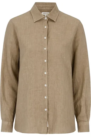 Newhouse Elsa Linen Shirt Brown