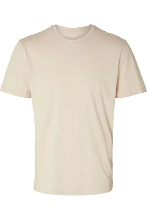 SELECTED Slhaspen Mini Str Ss O-Neck Tee Noos Cream