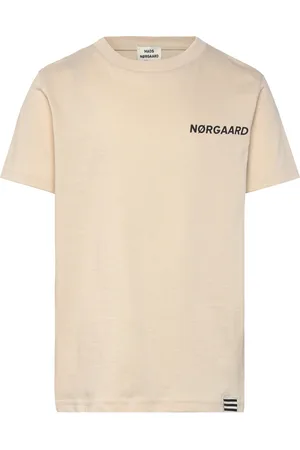 Mads Norgaard Printed Tee Thorlino Tee Beige