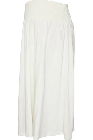 Mama;licious Mlerica Jrs Midi Skirt White