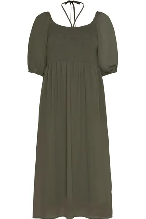 Kaffe Kale Dress Khaki